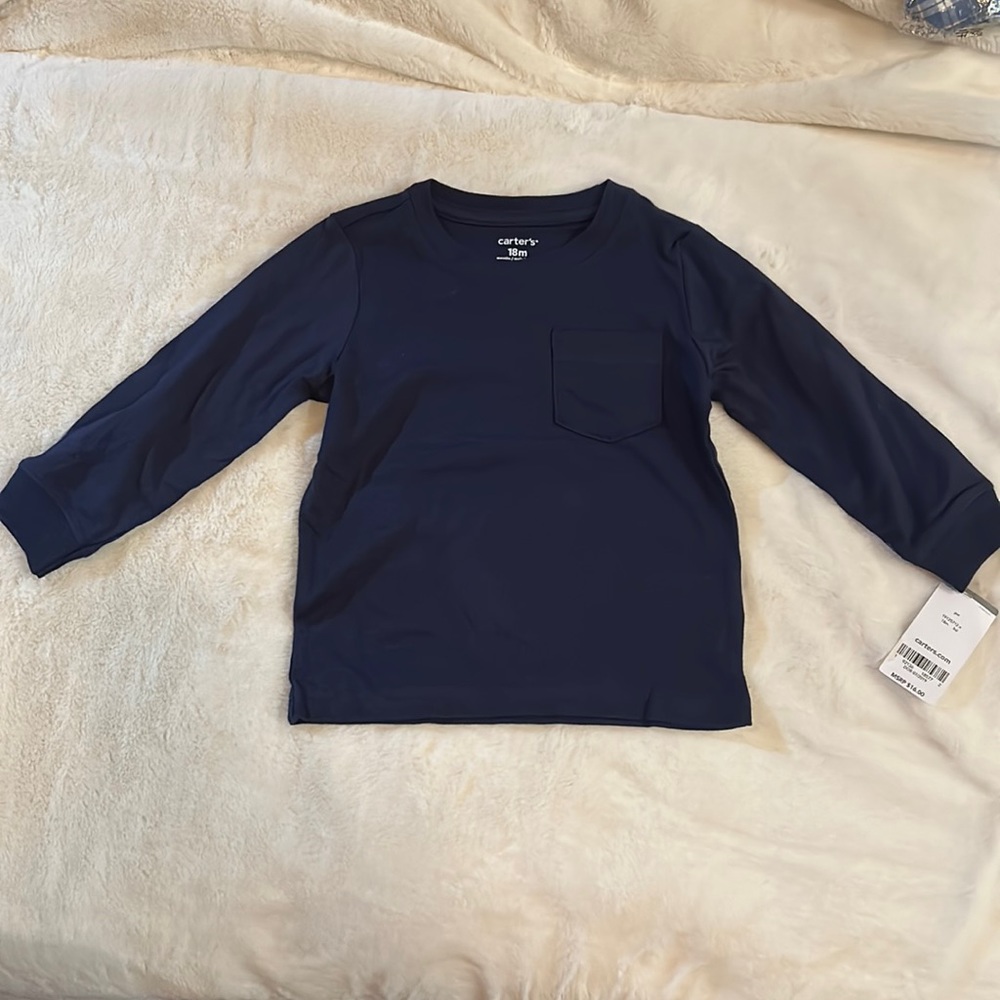 Carter’s long sleeved pocket tee